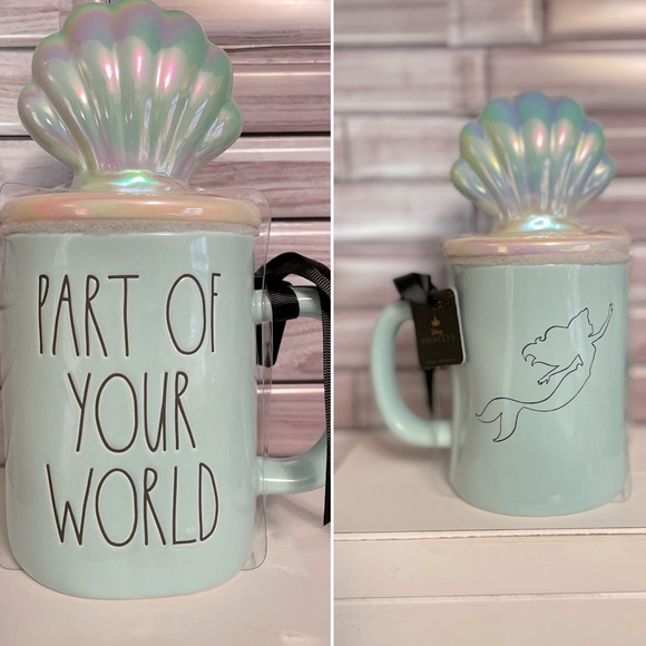 Rae Dunn Other - - Rae Dunn Disney The Little Mermaid Blue Shell Coffee Mug Part of Your Wo…